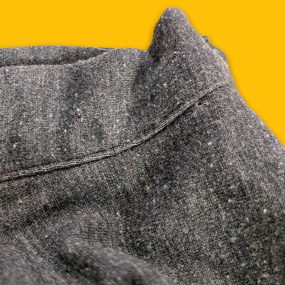 Sundance Gray Ruffle Conservative Midi Skirt Rayon Blend Slight Stretch Skirt 8 - Picture 3 of 5